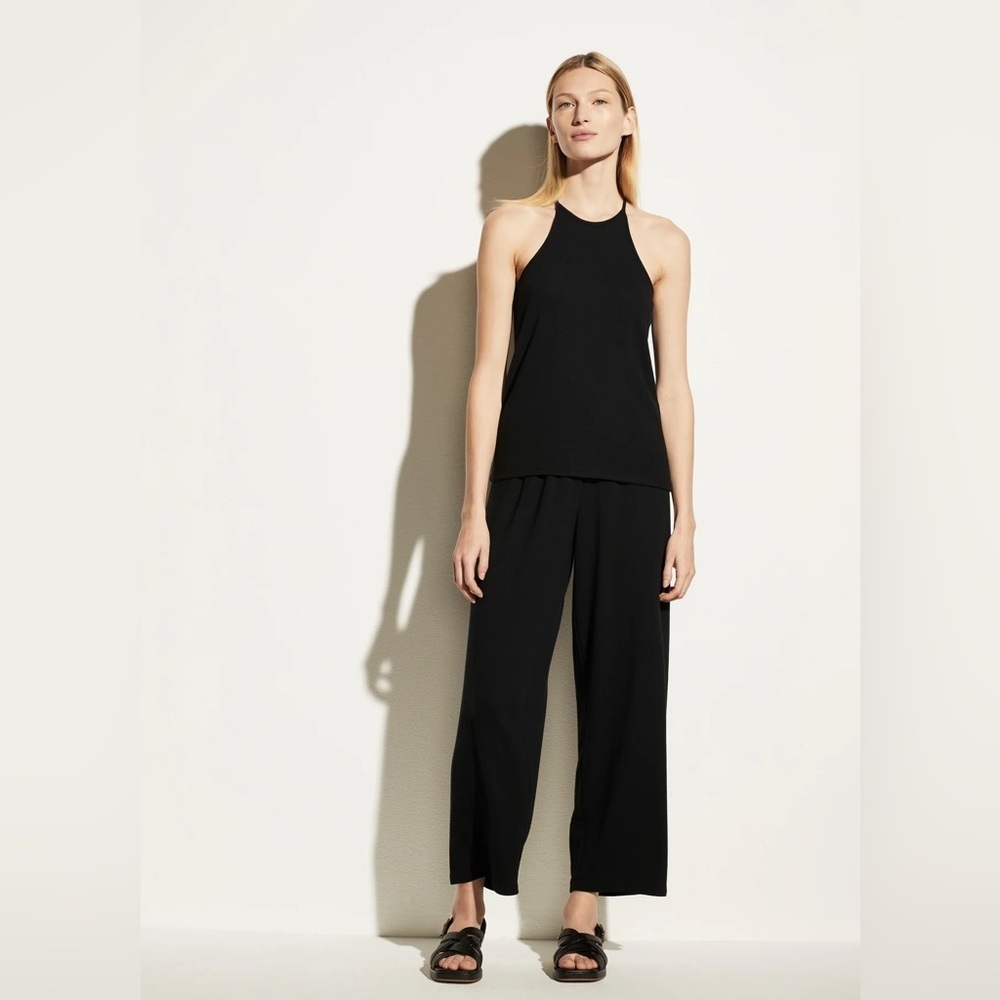 Vince Black Wide Leg knit lounge pants size xlarge